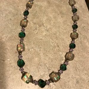 Hand blow Glass Bead Necklace